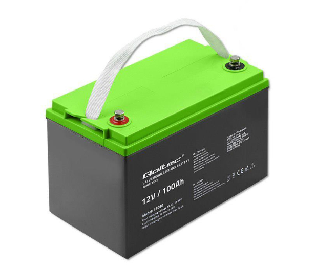 Qoltec Akumulator żelowy 12V 100Ah GEL 29,8kg - 1136789 - zdjęcie 3